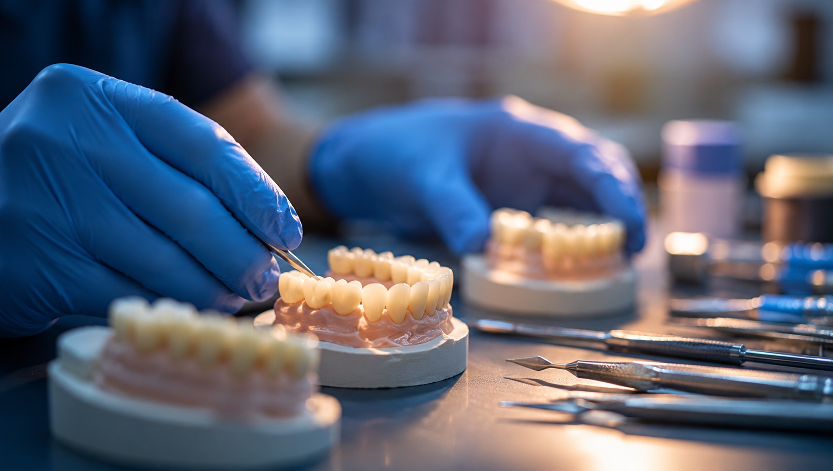 Implantatversorgung Heberle Dental – Präzision am Modell
